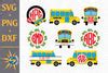 Download Free School Bus Monogram SVG, PNG, DXF Digital Files Include Files