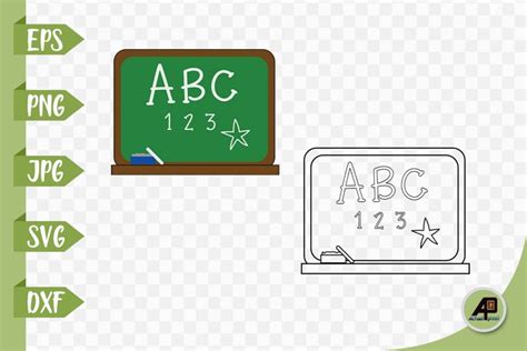 Download Free School Chalkboard Template Commercial Use DXF Files