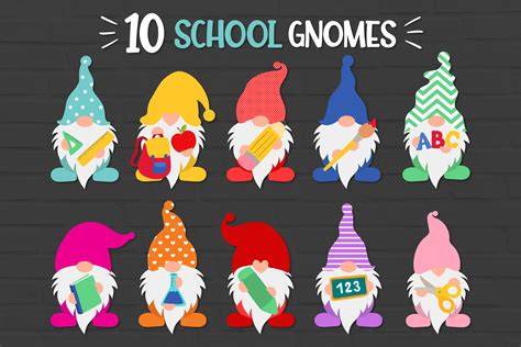 Download Free School Gnomes Bundle For Crafts