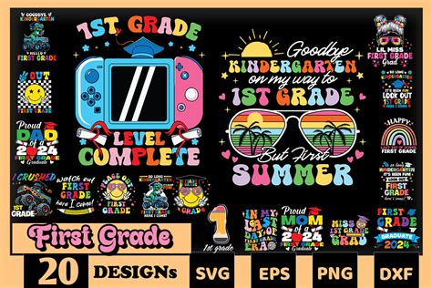 Download Free School Grade SVG Bundle, Back to School, 1st 2nd.. Files