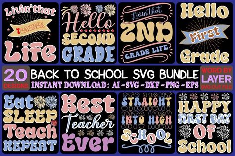 Download Free School Svg Bundle Vol 7 DXF Files