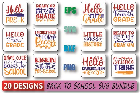 Download Free School Svg Bundle Vol 7 Files DXF Files