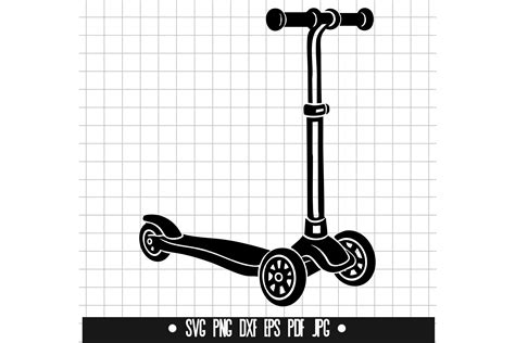 Download Free Scooter SVG, Scooter DXF, Cuttable File Cut Files