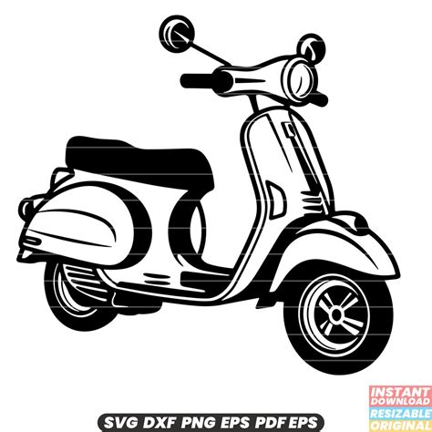 Download Free Scooter SVG, Scooter DXF, Cuttable File Files For Crafts