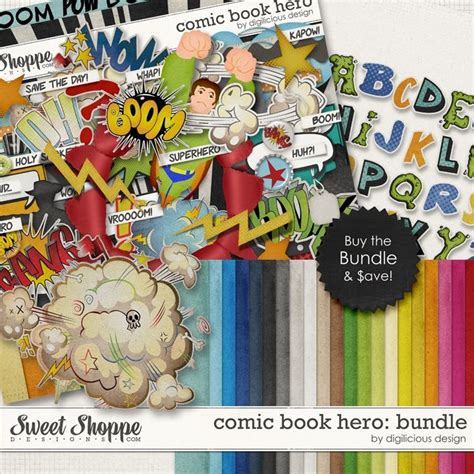 Download Free Scrap Comics Digital Scrapbook Kit For Crafts
