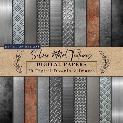Download Free Scratched Metal Textures Digital Paper Commercial Use