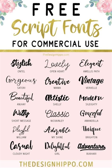 Download Free Script Word Set Commercial Use For Crafts