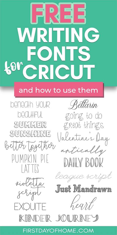 Craft Magnificently with these Exceptional Free Script Writing Fonts for Your Cricut Machine