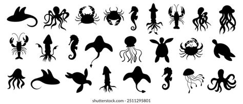 Download Free Sea Creatures Design Set For Silhouette