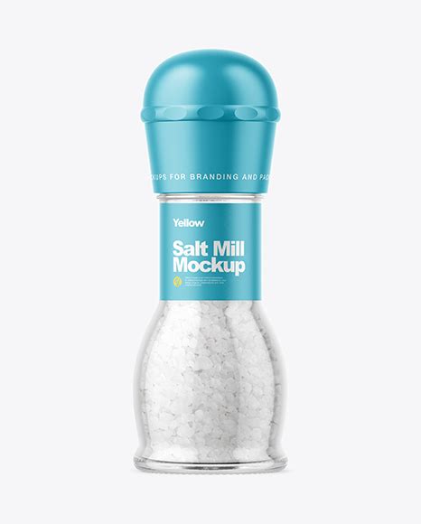 Download Free Sea Salt Mill Mockup PSD Generator