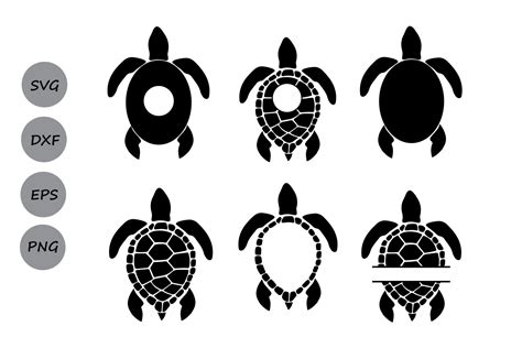 Download Free Sea Turtle SVG Files and Monogram Commercial Use For Crafts