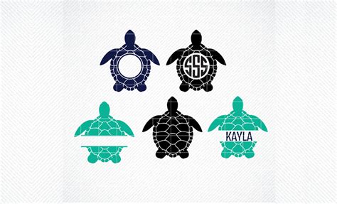 Download Free Sea Turtle SVG Files and Monogram Crafts