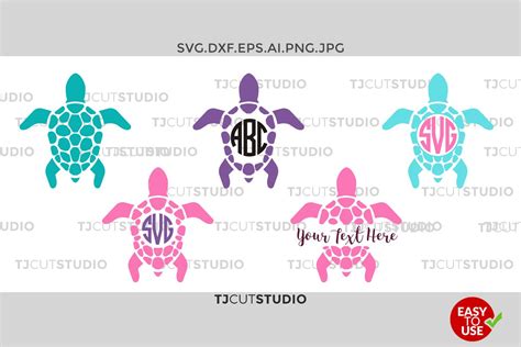 Download Free Sea Turtle SVG Files and Monogram Files