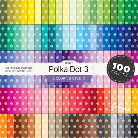 Download Free Seamless Large Polka Dot Paper - 250 Colors with Pattern Files For Crafts