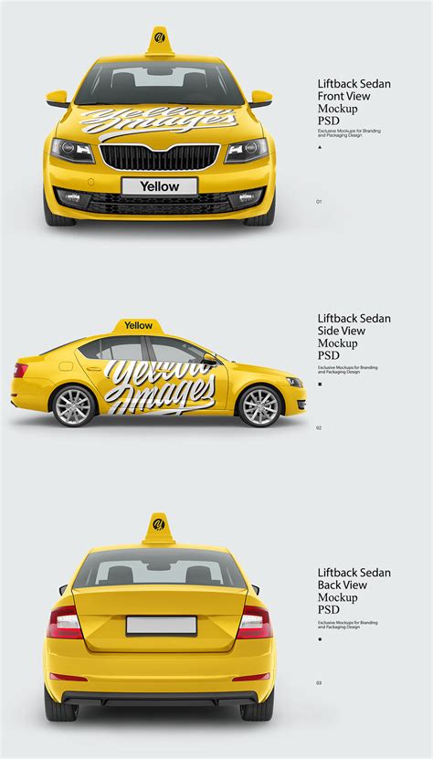 Download Free Sedan Mockup - Front View TIFF PSD Generator