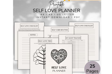 Download Free Self Love PLanner Crafts