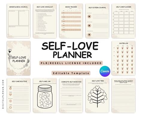 Download Free Self Love PLanner Easy Edite