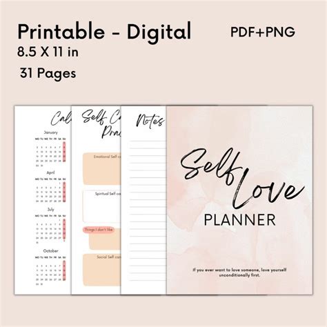 Download Free Self Love PLanner Files DXF Files
