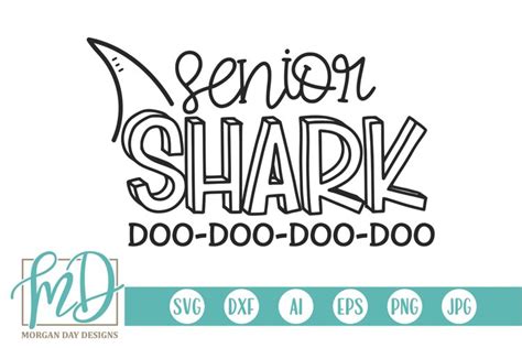 Download Free Senior Shark SVG Printable
