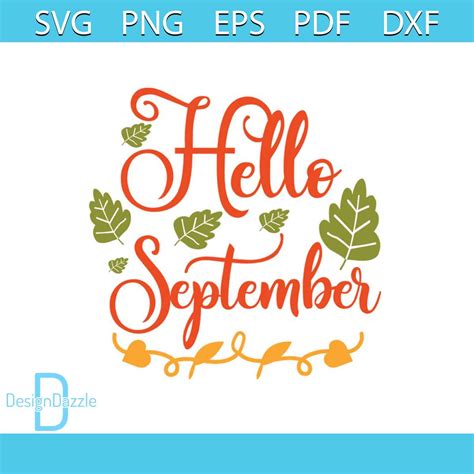 Download Free September SVG Easy Edite