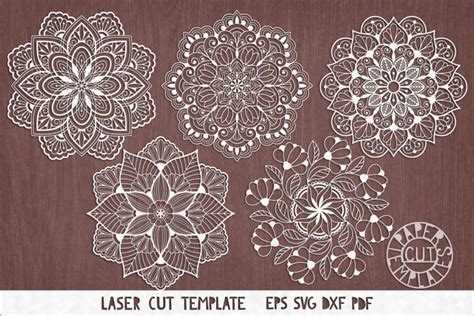 Download Free Set of 4 Mandalas - Cutting Files Cut Files