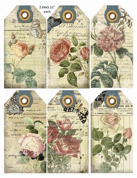 Download Free Set of 4 Printable Map Tags Commercial Use