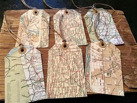 Download Free Set of 4 Printable Map Tags Easy Edite