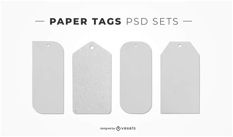 Download Free Set of 4 Printable Map Tags Files Free PSD Mockups