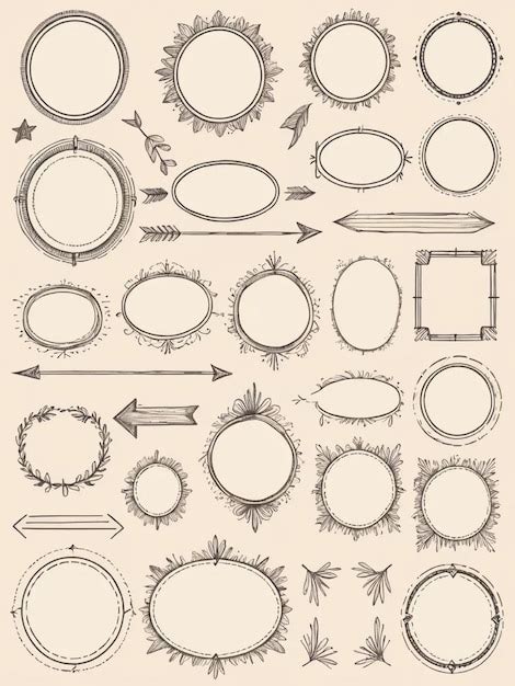 Download Free Set of arrows and frames Creativefabrica For Crafts