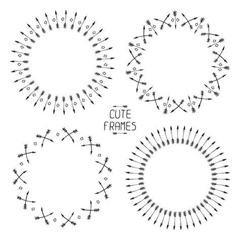 Download Free Set of arrows and frames Cut Files