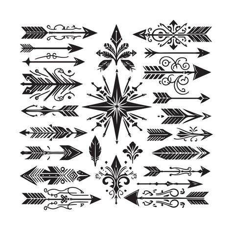 Download Free Set of arrows and frames For Silhouette