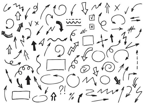 Download Free Set of arrows and frames Images