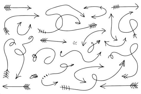 Download Free Set of arrows and frames Silhouette