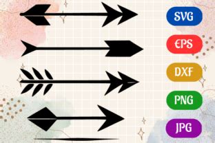 Download Free Set of arrows and frames Silhouette DXF Files