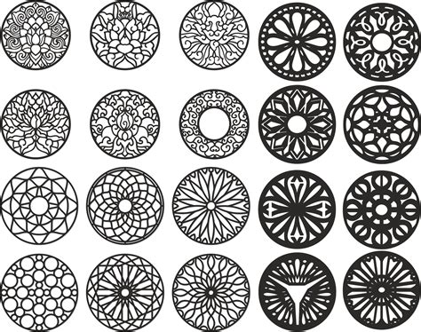 Download Free Set of vector objects Cut Files