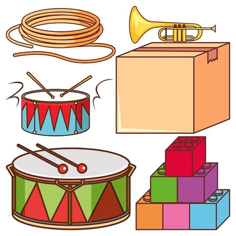 Download Free Set of vector objects Printable