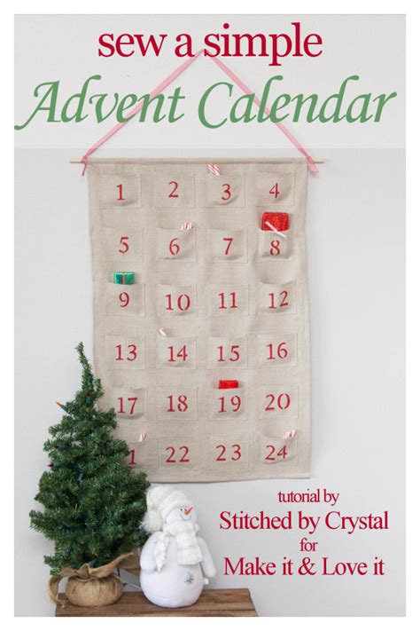 Free Sewing Pattern For Advent Calendar