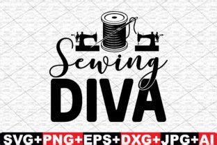 Download Free Sewing diva SVG Cut File Files DXF Files