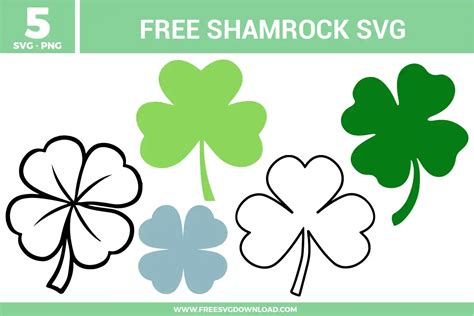 Download Free Shamrock St. Patrick's SVG Cut File Files