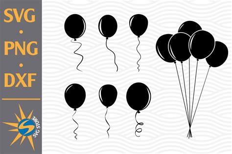 Download Free Shape Balloon SVG, PNG, DXF Digital Files Include Images