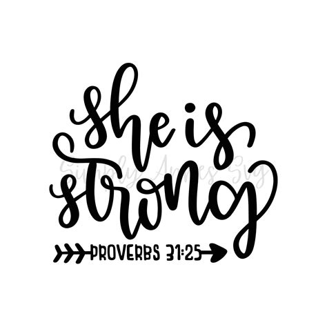 Download Free She Is Strong SVG Cut File Commercial Use