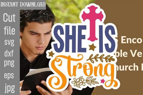 Download Free She Is Strong SVG Cut File Cricut SVG