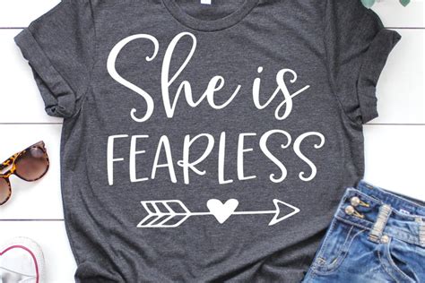 Download Free She is fearless SVG DXF Files