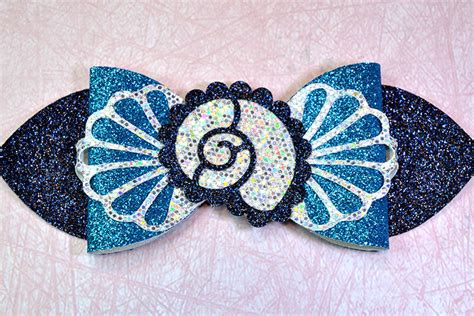 Download Free Shell Hair bow template SVG, DXF, PDF with DIY tutorial Commercial Use