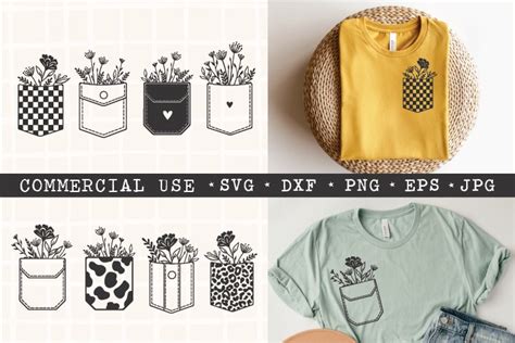 Download Free Shirt Pockets SVG Bundle Easy Edite