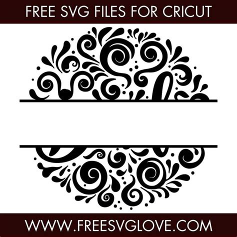 Download Free Shoe Sneakers Split Monogram Frame Svg Design DXF Files