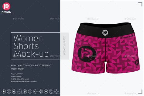 Download Free Shorts Mock-Up Set PSD Templates Object Mockups PSD Files