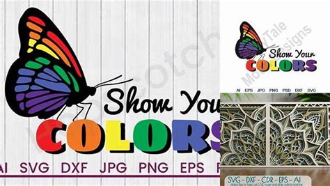 Download Free Show Your Colors - SVG File, DXF File Cut Files