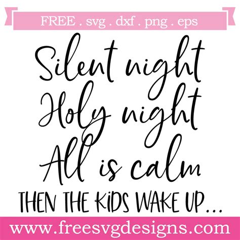 Download Free Silent Night DXF Files