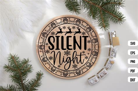 Download Free Silent Night Type SVG Commercial Use DXF Files